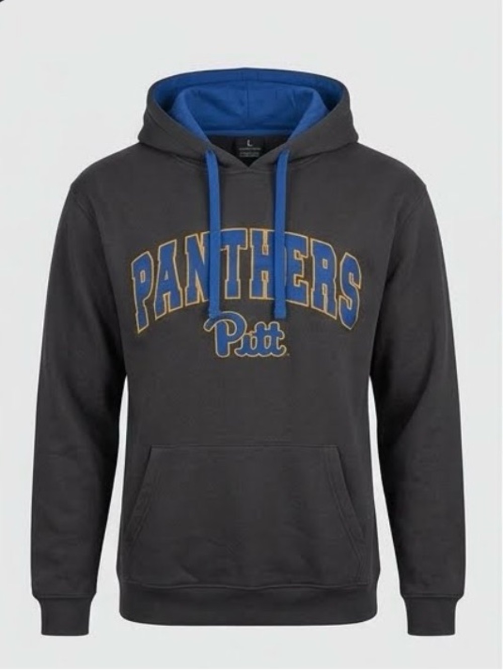 Colosseum Black Pullover Hoodie with Blue Accents